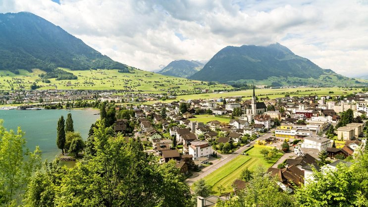 Blick auf die Ennetbürgen in Nidwalden.