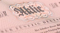Historische Aktie der Firma Koenig & Bauer.