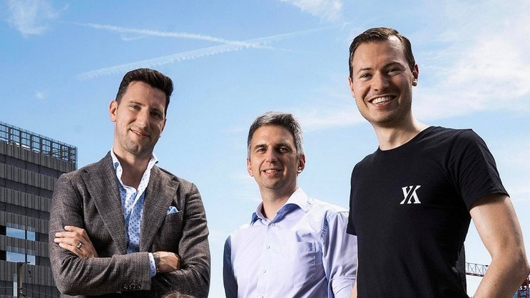 Winning Team: Lars Mangelsdorf, Thomas Inhelder und Philippe Sahli (v.l.) von Yokoy.