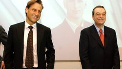 Oswald Grübel und Walter Berchtold: Lenkten zusammen die Zügel der CS. (Bild: Keystone)