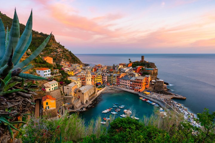 Sonnenuntergang in Vernazza.