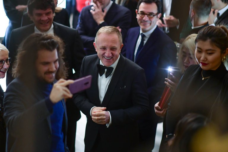 PARIS, FRANCE - JANUARY 20: Francois-Henri Pinault attends Boucheron cocktail party at Place Vendome on January 20, 2019 in Paris, France. (Photo by Anthony Ghnassia/Getty Images)
