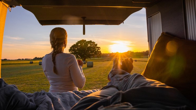 Der Kapitalbezug ermöglicht Reiseträume, zum Beispiel mit einem Campervan.