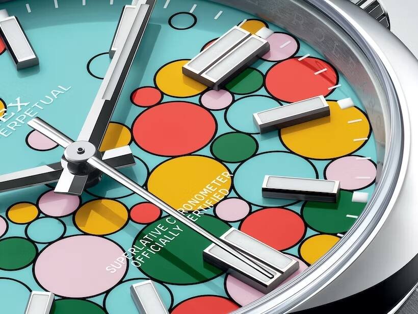Rolex, aber farbig und frech: Die neue Oyster Perpetual Celebration.