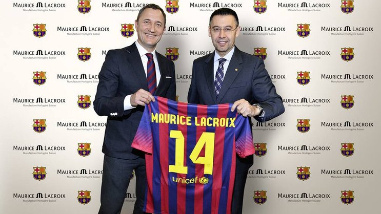Maurice Lacroix und der FC Barcelona: exklusive Partnerschaft. OTS Bild/Maurice Lacroix S.A.