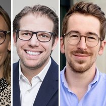 Dietmar Grichnik, Charlotta Sirén, Ivo Blohm und Torben Antretter (v.l.) vom Global Center for Entrepreneurship & Innovation an der HSG haben die KI entwickelt.
