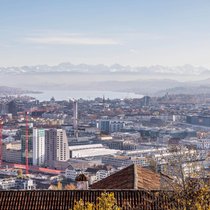 Blick über Zürich.