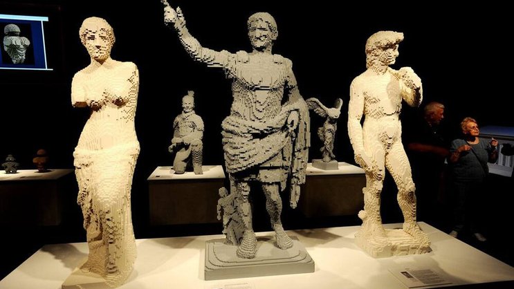 Nicht nur ein Spielzeug: Lego-Skulpturen von Nathan Sawaya in New York. Keystone