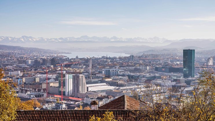 Blick über Zürich.