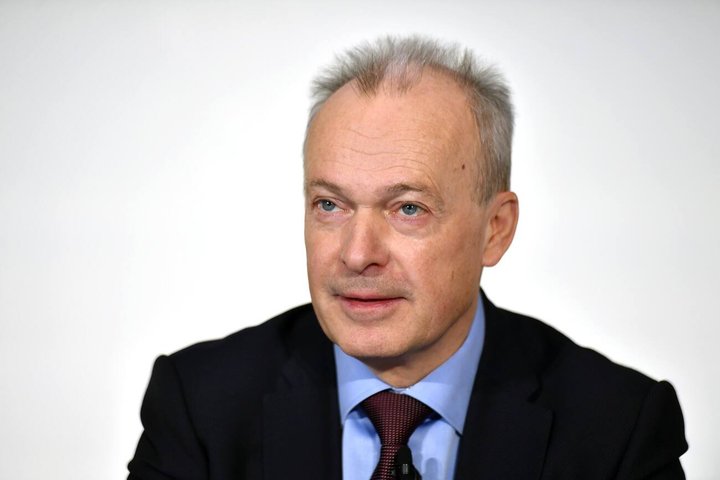 CAPTION ADDITION - CEO Urs Schaeppi an der Bilanzmedienkonferenz zum Jahresabschluss 2018 von Swisscom in Zuerich, am Donnerstag, 7. Februar 2019. (KEYSTONE/Walter Bieri)..