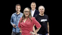 Einige der Mentoren (v.l.): Samuel Müller, Scandit; Bettina Hein, «Die Höhle der Löwen»-Jurorin; Dorian Selz, Squirro; Vincent Bieri, Nexthink.