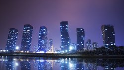 Staatlich geplantes Finanz- und Technologiezentrum: Songdo in Südkorea.