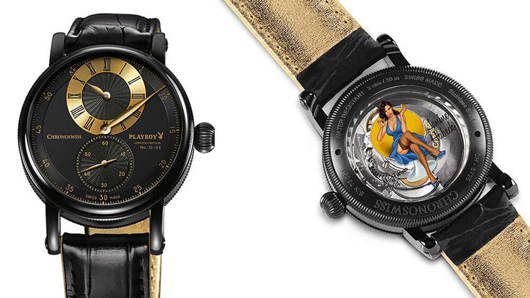 Regulator Classic Playboy Limited Edition: Pin-up-Girl auf der Rückseite. Chronoswiss