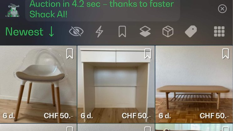 Auf der Auktionsplattform Shack handeln bald auch Amerikanerinnen und Amerikaner mit Secondhand- und Sammelwaren.