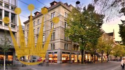 Mit der Krone geadelt: Das «Haus zum Nordlicht»an der Bahnhofstrasse 40, ein Prachtbau aus dem 19. Jahrhundert.