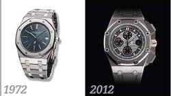 1972: Die Royal Oak (l.) – die erste Luxusuhr aus Stahl – überforderte zu Beginn fast alle.