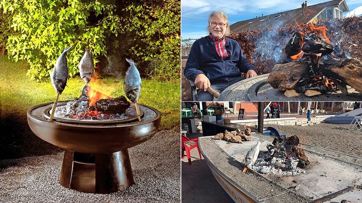Robert Sager: Der Erfinder hat sich von einem alten Bootsgrill inspirieren lassen.