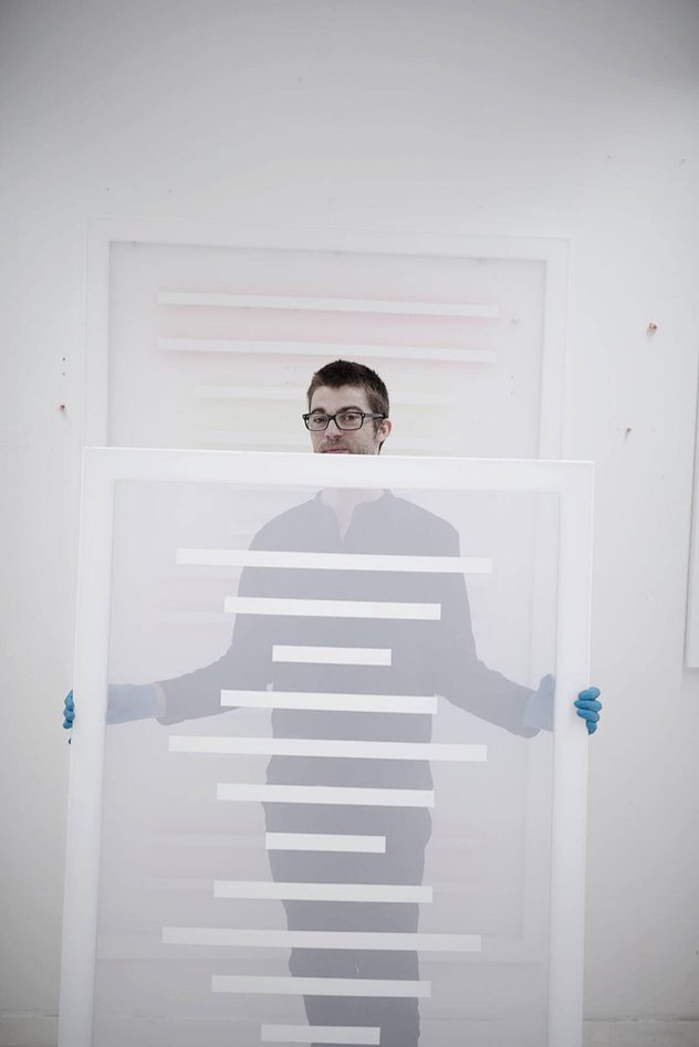 Patric Sandri in seinem Atelier.