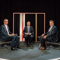Von links: Philipp Navratil, Nestlé; Dirk Schütz, Bilanz; Thomas Schinecker, Roche.
