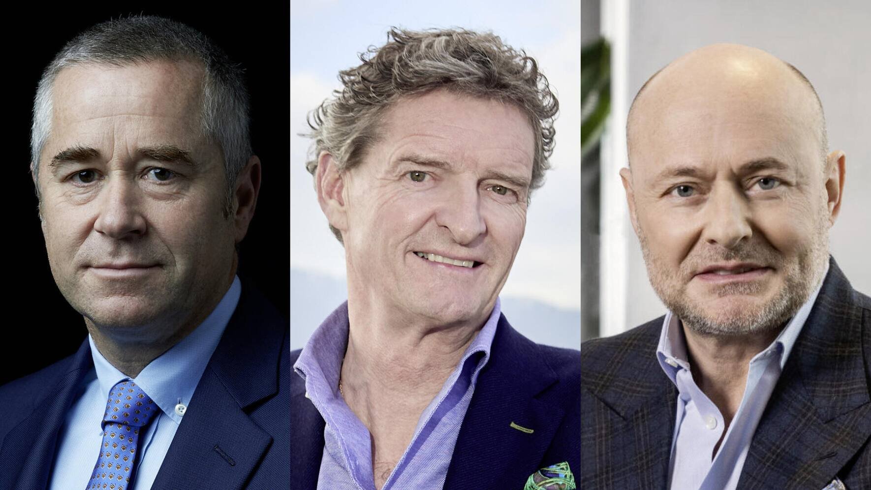 Marcel Erni, Urs Wietlisbach, Georges Kern (v.l.).