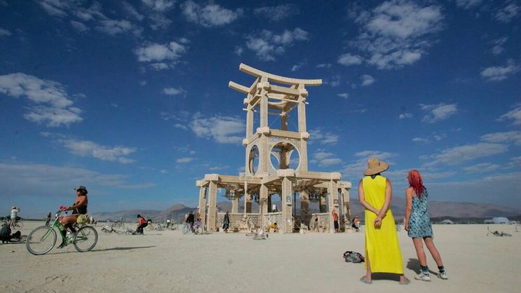 Festival Burning Man: Es herrscht die Praxis des Schenkens. Keystone