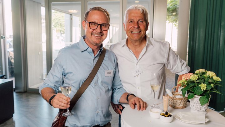 Christof Aregger (l.), Chair ­Airlines; Daniel Suter, Aviators Associated.­