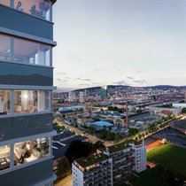 Eins der aktuellen Wohnprojekte der Hiag ist ein 80-Meter-Hochhaus in Zürich-Altstetten.