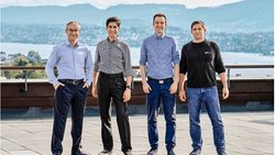 Hoffnungsträger: Andreas Krause, Petar Tsankov, Pavol Bielik und Martin Vechev (v.l.), die Gründer des KI-Spezialisten LatticeFlow.