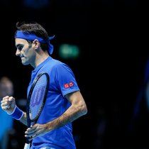 Roger Federer an den ATP Finals im November: Sein Racket von Wilson könnte bald einer chinesischen FIrma gehören.