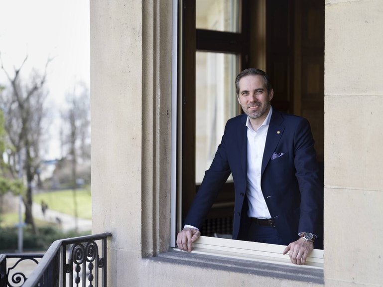 Martin Nydegger, director of Swiss Tourism, poses for a photograph on the premisses of Swiss Tourism in Zurich, Switzerland, on February 5, 2018. (KEYSTONE/Gaetan Bally)Martin Nydegger, Direktor Schweiz Tourismus, portraitiert am 5. Maerz 2018 in den Raeumlichkeiten von Schweiz Toursimus in Zuerich. (KEYSTONE/Gaetan Bally)