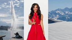 Rachel Lindsay: Helikopterflug und Hundeschlittenfahrt in der Schweiz. Keystone/ABC