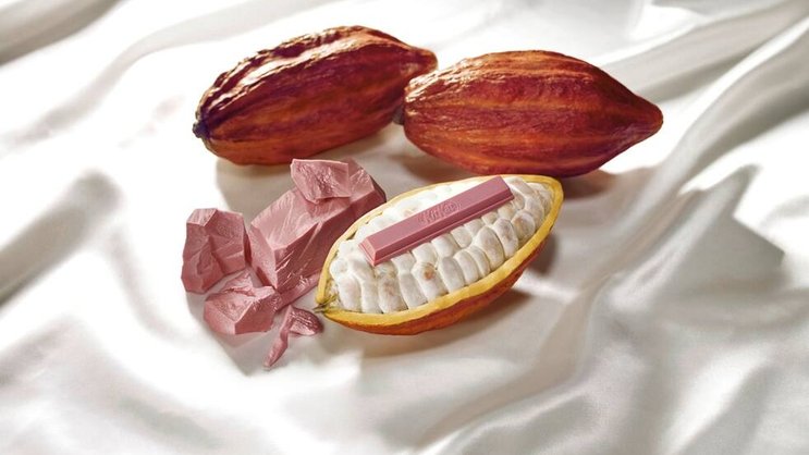 Neue Kitkat-Variante: In Japan launchte Nestlé die KitKat-Sorte «Ruby», die nach Beeren schmecken soll.