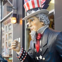 Uncle Sam ist die bekannte nationale Symbolfigur und Personifikation der Vereinigten Staaten von Amerika.