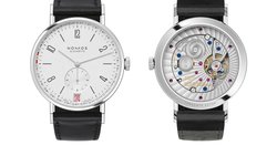 Die Tangente 2date von Nomos Glashütte beeindruckt mit einem doppelt angezeigten Datum und einem schönen Rückseiten-Design.