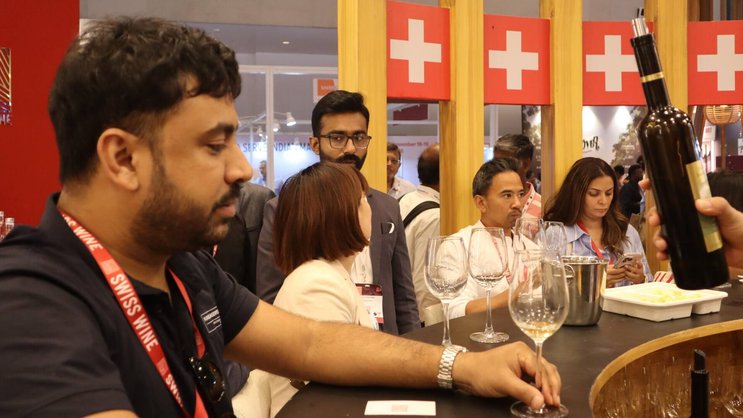An der ProWein in Mumbai im letzten Herbst wurden 54 Schweizer Weine präsentiert – und fanden Gefallen.