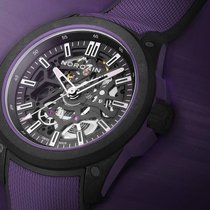 Norqain lanciert limitierte Wild One Skeleton in Dunkelviolett.
