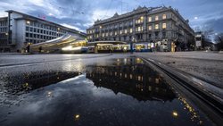 Paradeplatz in Zürich: Durch die neue UBS ist viel Kreditvolumen in Bewegung.