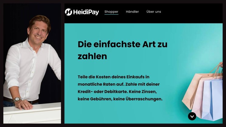 MATTEO UND HEIDI: Das Start-up HeidiPay agiert als Intermediär zwischen Händler und Kunden, die Rechnungen in Teilbeträgen zahlen wollen. Links: Co-Gründer Matteo Bozzo.