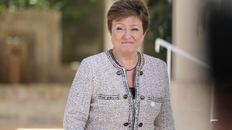 IWF-Chefin Kristalina Georgiewa am G7-Gipfel im italienischen Egnazia (14. Juni 2024).