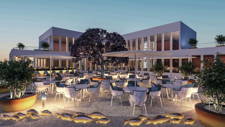 «Sablier»: Das Restaurant mit Bar und Lounge bietet Platz für über 250 Gäste und Blick in den Park von The Circle.