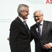 Ulrich Spiesshofer und Peter Voser: Lieferten sich einen Kampf mit Cevian.Keystone