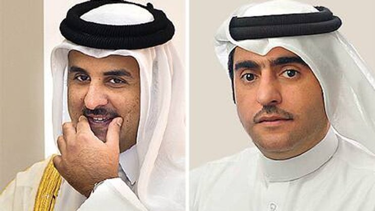 Chefs über 20 Erstklasshotels: Emir Tamim bin Hamad Al Thani (l.) und Hamad Abdulla Al-Mulla, CEO Katara Hospitality.