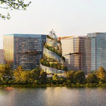 Verzwirbelter Turm: Das zweite Hauptquartier von Amazon – neben Seattle – entsteht in Virginia.