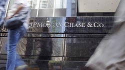 Am Sitz von JPMorgan in New York.