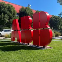 ABB-Logo im Fabrik-Gelände des Technologiekonzerns im italienischen Frosinone.