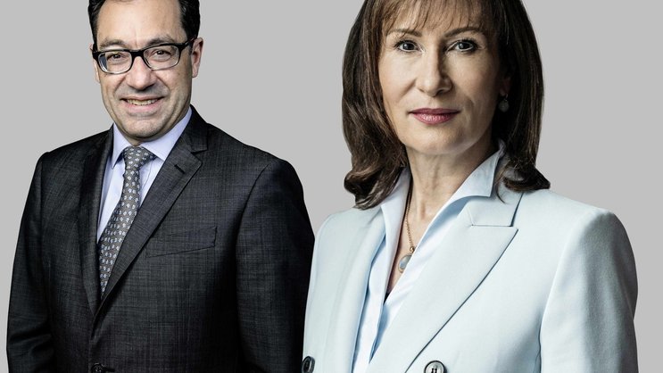 AUFSTEIGER BEI SULZER: Suzanne Thoma übernimmt den Posten der VR-Präsidentin, Frédéric Lalanne ist seit 1. März CEO.