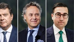 DREI VON DER UBS VR-Präsident Colm Kelleher, CEO Ralph Hamers, Wealth-Management-Chef Iqbal Khan (v.l.).