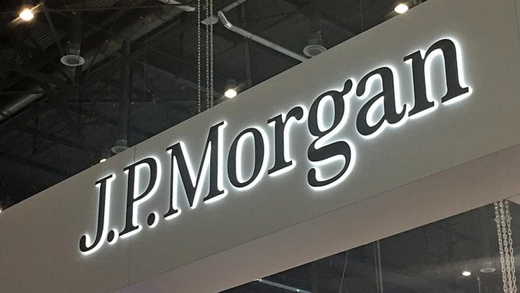 Stand von J.P. Morgan an der Finanzmesse Sibos 2016 in Genf.