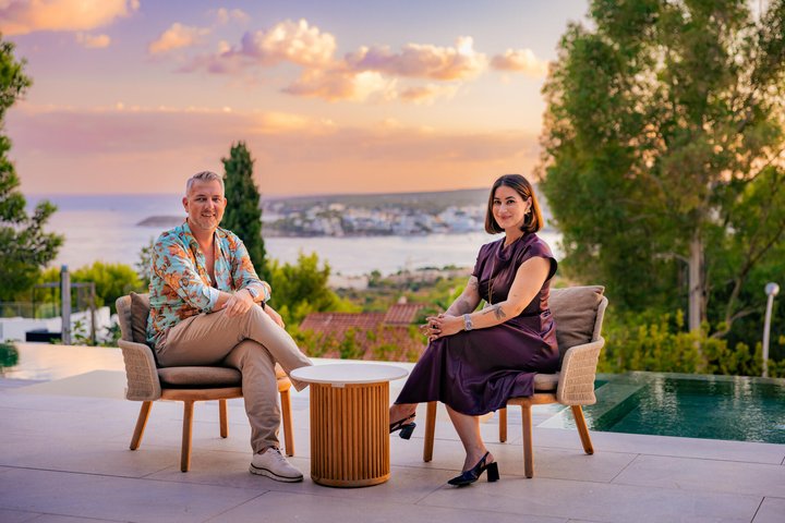 Influencerin Anisa Imhof und Makler Simon Gerber auf Mallorca.