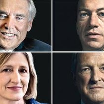 Peter Brabeck, Rolf Watter, Monika Bütler und Jörg Neef (v.l.o.).